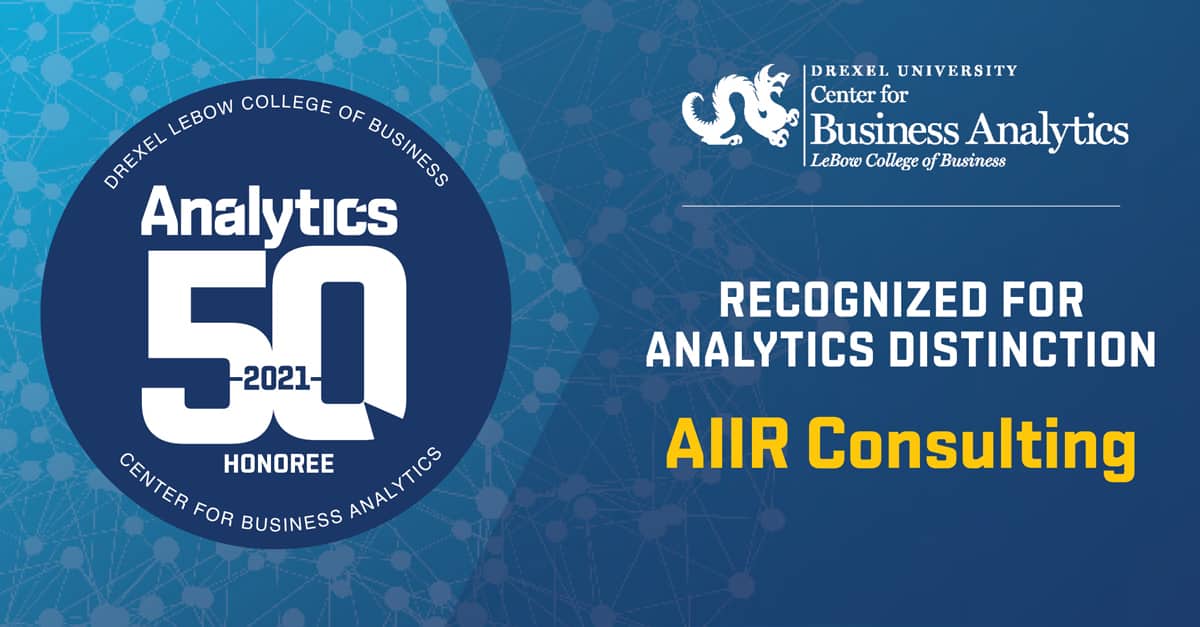 AIIR Recognized as Top 50 Innovator in Business Analytics