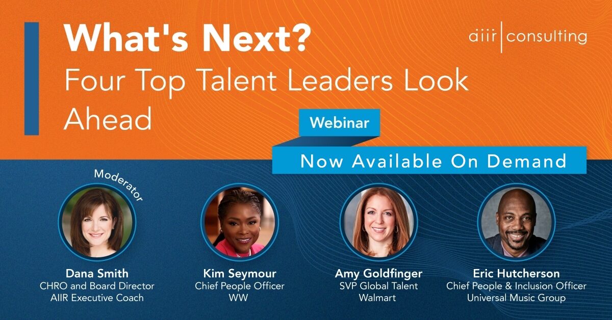 [On Demand Webinar] What’s Next? Four Top Talent Leaders Look Ahead – Confirmation