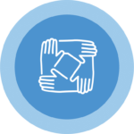 Foour hands together icon@5x