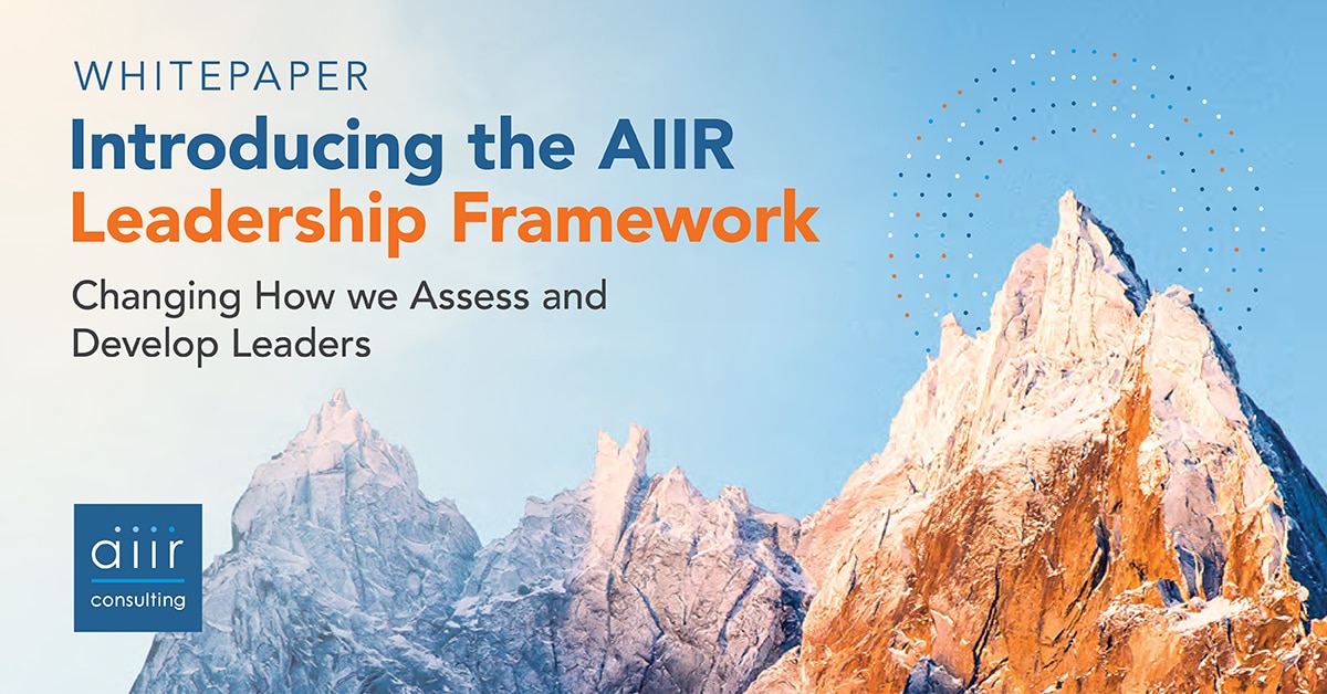 Introducing the AIIR Leadership Framework