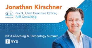 Dr. Jonathan Kirschner is speaking at the NYU Coaching and Technology Conference
