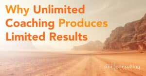 Why unlimited coaching produces limited results