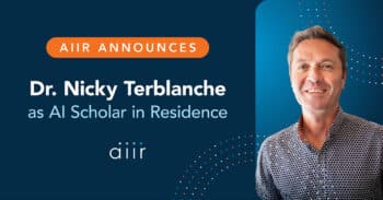 AIIR Announces New AI Scholar in Residence