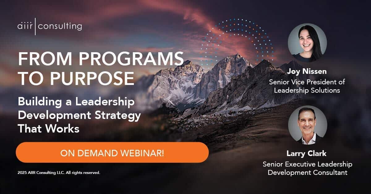 Webinar: From Programs to Purpose