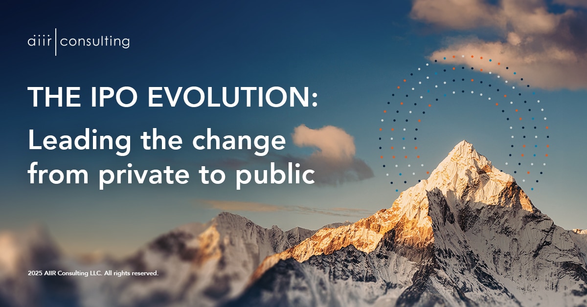 The IPO Evolution: Leading the Change from Private to Public