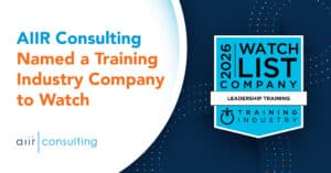 AIIR Named Training Industry Company to Watch