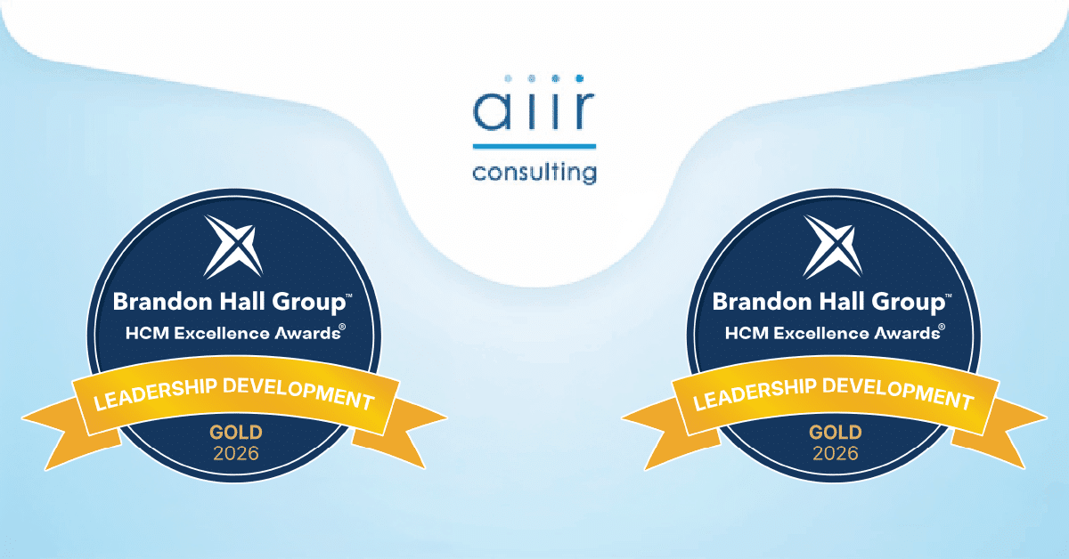 AIIR Consulting Was Awarded two Gold Brandon Hall HCM Excellence Awards for Leadership Development in 2026